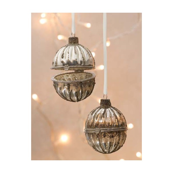 Boule surprise verre argent...