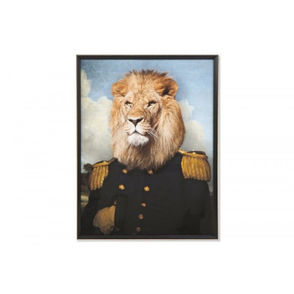TABLEAU LION HABILLE