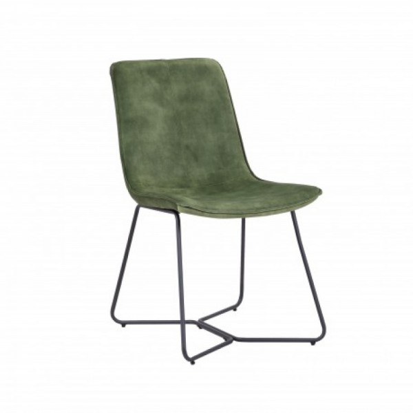 CHAISE RUTANO VERT MOUSSE