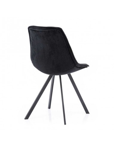 Chaise belle noir velours
