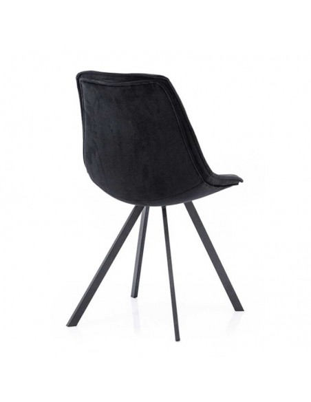 Chaise belle noir velours