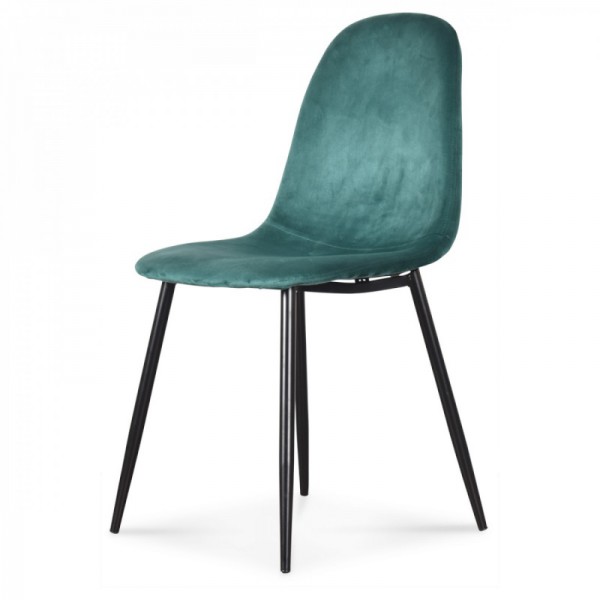 Chaise josef velours vert...