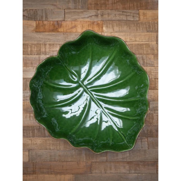 PLAT FEUILLE CERAMIQUE 2