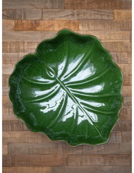 PLAT FEUILLE CERAMIQUE