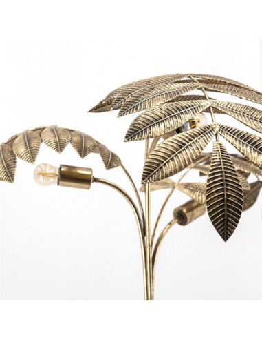 Lampadaire doré plante