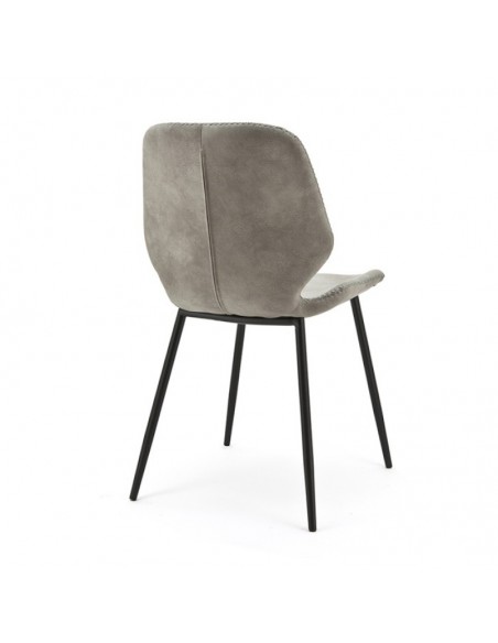 Chaise simili couture Gris clair