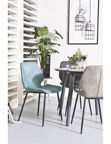 Chaise simili couture Gris clair