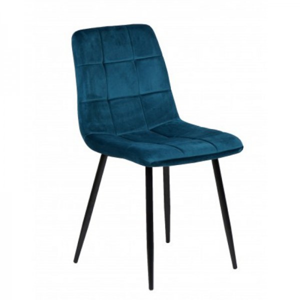 CHAISE MANTA VELOURS BLEU...