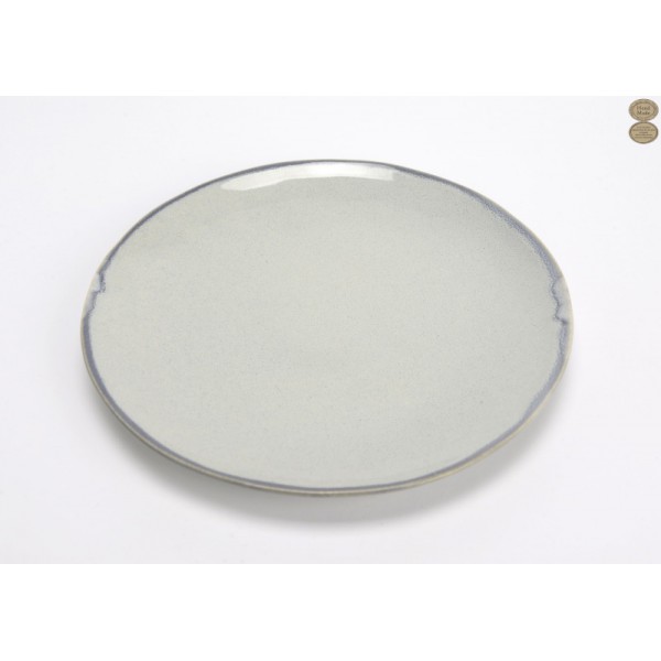 ASSIETTE PLATE RIVAGE EN GRES