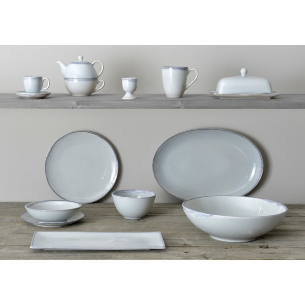 ASSIETTE PLATE RIVAGE EN GRES 2