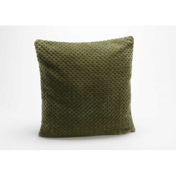 HOUS COUS DAMIER KAKI 40X40