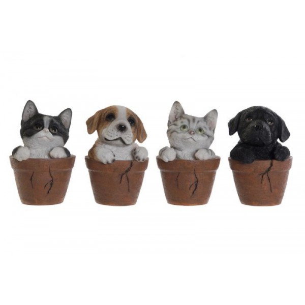 FIGURINE CHIEN CHAT