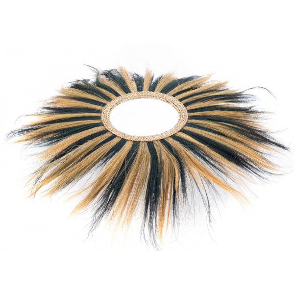 MIROIR ABACA BICOLORE 45CM