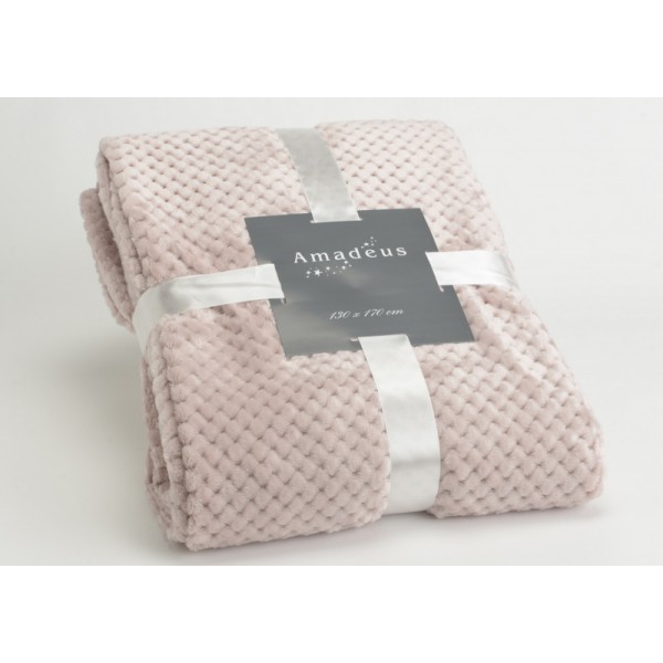 PLAID DAMIER VX ROSE 130X170