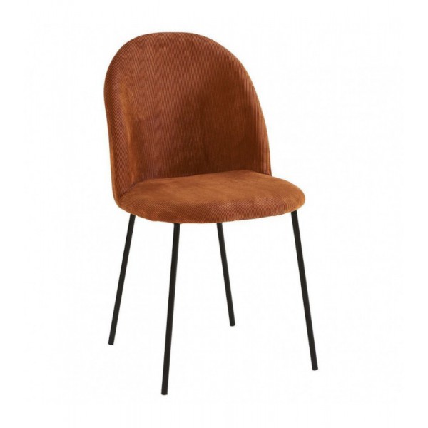 CHAISE VELOURS COTELE ABBA FOX