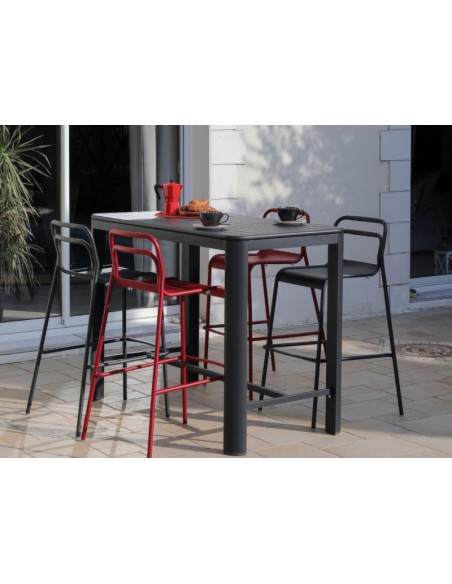 EOS TABLE HAUTE 140X73 ALULATTES GRAPHI