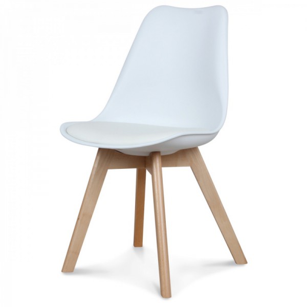 Chaise scandinave blanc