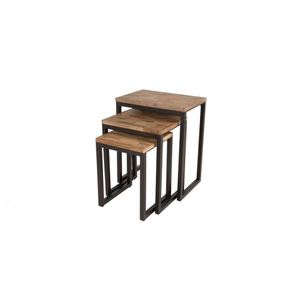 SET 3 TABLES BASSES CARREES...