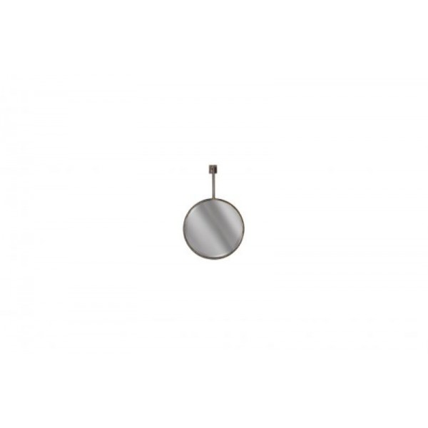 CHAIN MIROIR SIMPLE ROND NOIR
