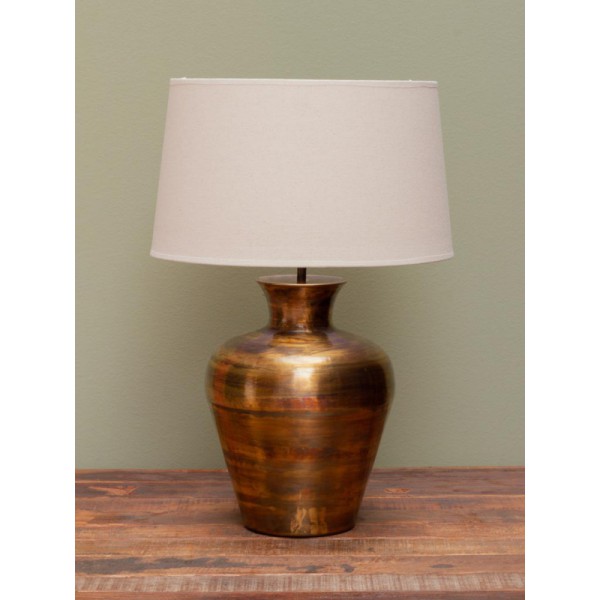 LAMPE JARRE METAL SOLES