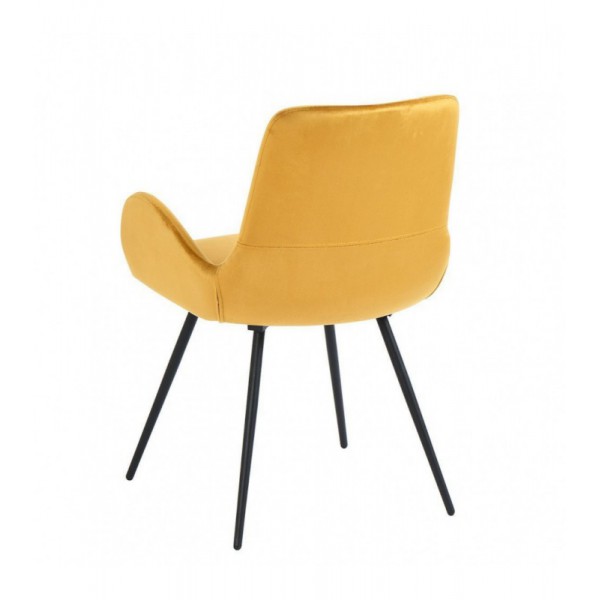 CHAISE RIZZO VELOURS GOLD