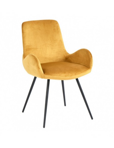 CHAISE RIZZO VELOURS GOLD