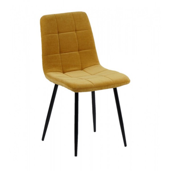 CHAISE MANTA TISSU MOUTARDE