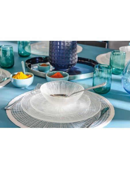 ASSIETTE DESSERT LUMIA VERRE