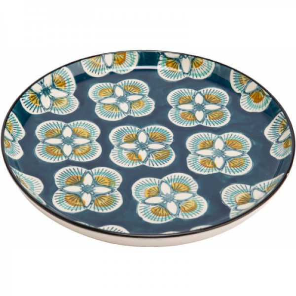 ASSIETTE PLATE IMANY BLEU
