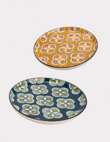 ASSIETTE PLATE IMANY BLEU