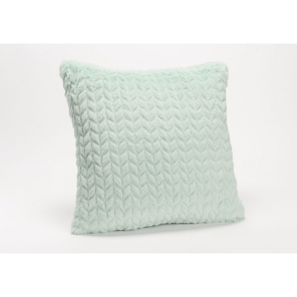 COUSSIN CHEVRON VERT EAU
