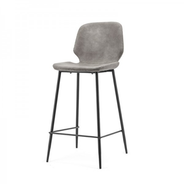 TABOURET ILOT SIMILI GRIS...