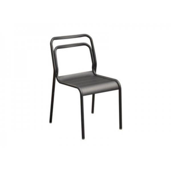 EOS CHAISE EMPILABLE ALU GRISE