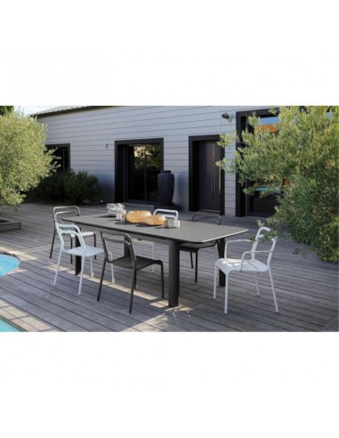 EOS CHAISE EMPILABLE ALU GRISE