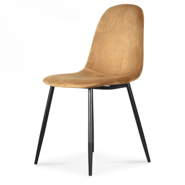 Chaise josef velours miel