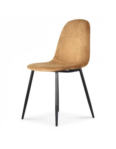 Chaise josef velours miel