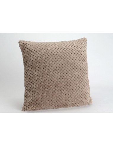 HOUS COUS DAMIER TAUPE 40X40