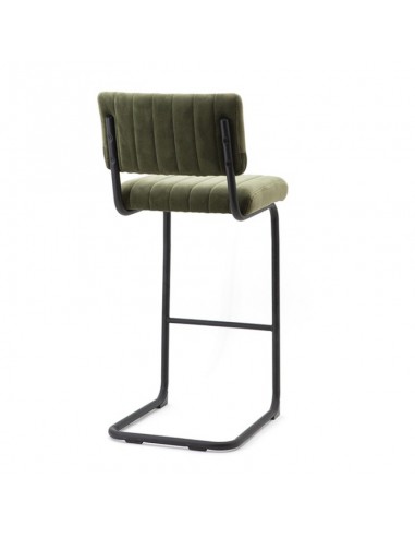 TABOURET ILOT OPER VELOURS KAKI