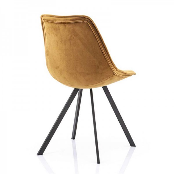 Chaise belle velours gold 2