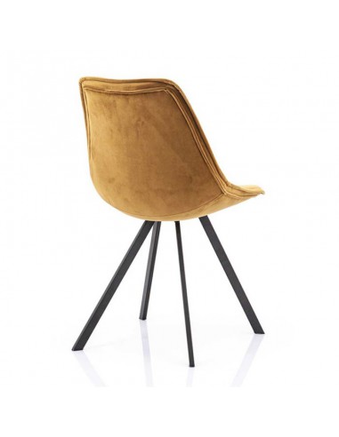 Chaise belle velours gold