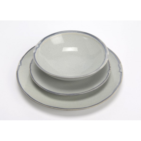 ASSIETTE CREUSE RIVAGE EN GRES
