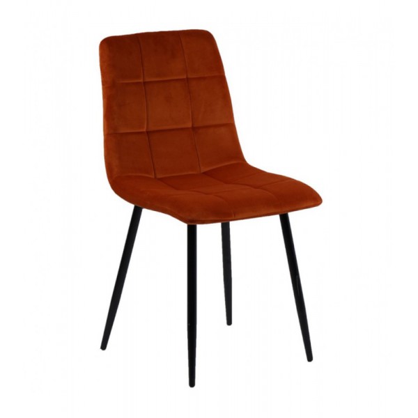 CHAISE MANTA VELOURS ORANGE...