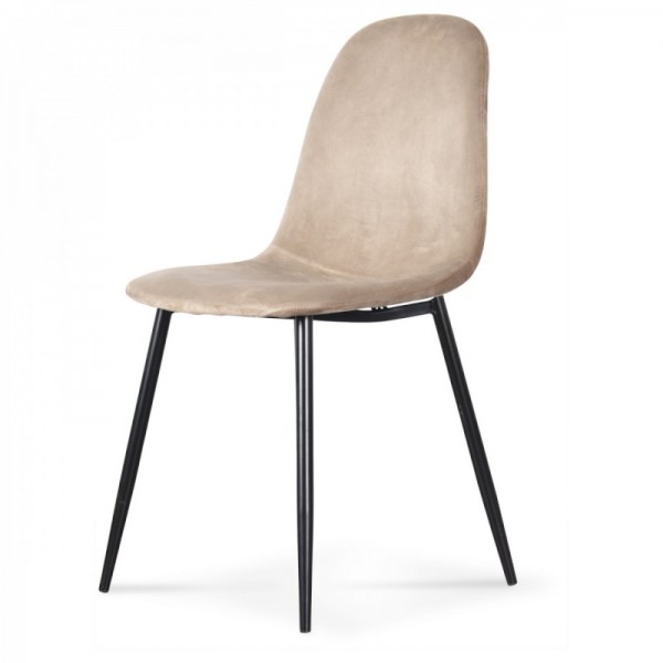 Chaise joseh velours sable