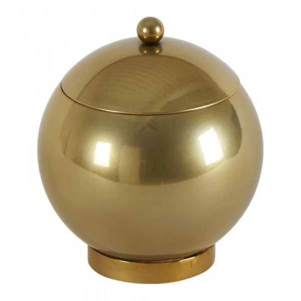 BOITE METAL BOULE DOREE