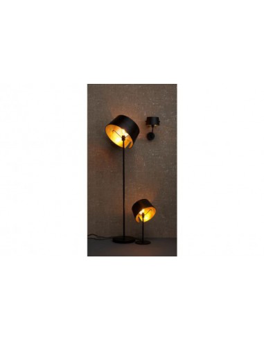 LAMPADAIRE METAL NOIR DORE ABJ PIVOTANT
