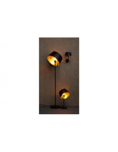 LAMPADAIRE METAL NOIR DORE ABJ PIVOTANT