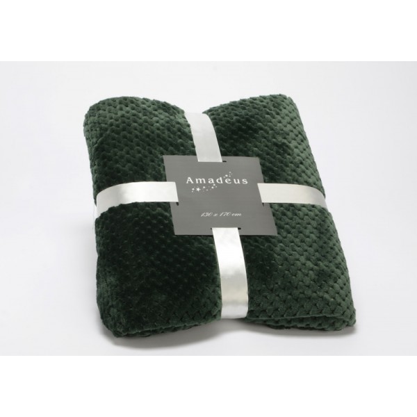 PLAID DAMIER FORET 130X170