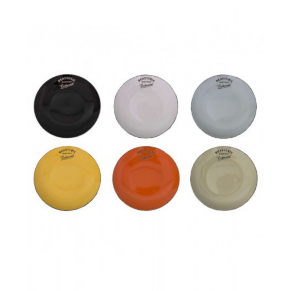 LOT DE 2 ASSIETTES COULEURS
