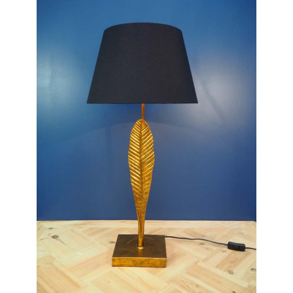 LAMPE FEUILLE OR