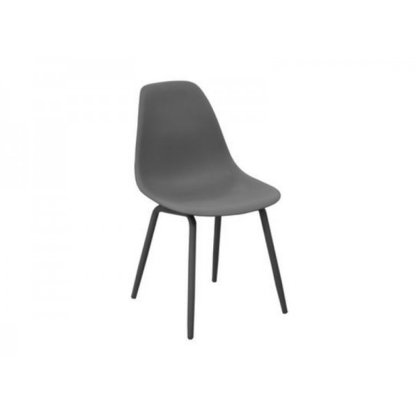 CHAISE EXT COQUE GRISE